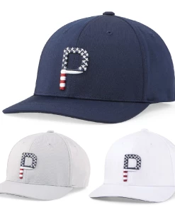 Cobra Golf Puma Pars And Stripes Snapback Golf Cap