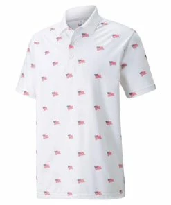 Cobra Golf Puma Men's Volition Flags Golf Polo