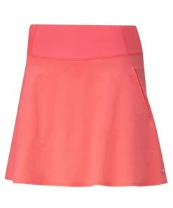 Puma Women's PWRShape Solid Golf Skirt -Outlet TaylorMade Drivers Store 2021PWRShapeSolidWovenSkirt IgnitePink