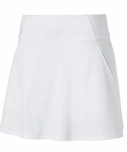 Puma Women's PWRShape Solid Golf Skirt -Outlet TaylorMade Drivers Store 2021PWRShapeSolidWovenSkirt bRIGHTWHITE