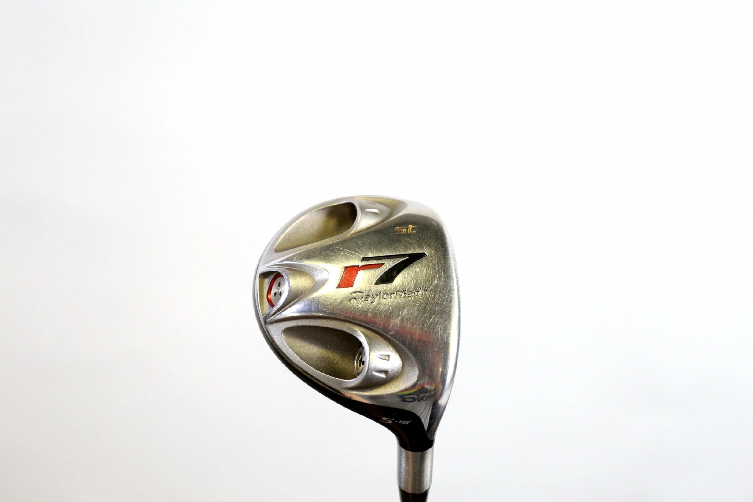 TaylorMade R7 Steel 5 Wood 18* RH 42.5 In Grafalloy Graphite Shaft Regular Flex 3 TaylorMade R7 Steel 5 Wood 18* RH 42.5 In Grafalloy Graphite Shaft Regular Flex