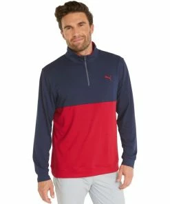 Cobra Golf Puma Men's Gamer ColorBlock 1/4 Zip Golf Jacket -Outlet TaylorMade Drivers Store 3 8deab46f ab1c 4390 8f8d 04f9685dbc94