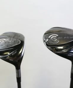 Cleveland CG Black 3, 5 Wood Set RH C. Kua Graphite Shafts Seniors Flex