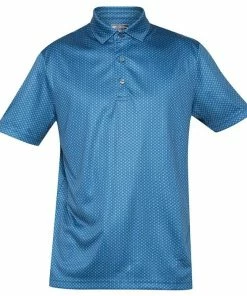 Callaway Jack Nicklaus Black Label By Perry Ellis All Over Mini Foulard Polo Shirts