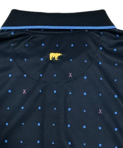Callaway Jack Nicklaus Black Label By Perry Ellis All Over Mini Geo Polo Shirts -Outlet TaylorMade Drivers Store AllOverMiniGeo ClassicNavy2