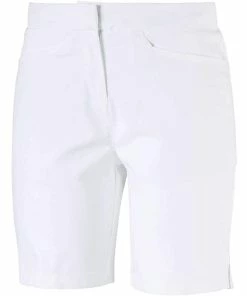 Puma Ladies Pounce Bermuda Golf Shorts -Outlet TaylorMade Drivers Store BrightWhite