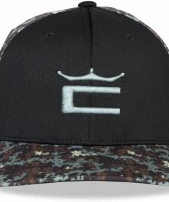 Cobra Golf Cobra Camo Crown C Snapback Golf Hat -Outlet TaylorMade Drivers Store CobraCamoCrownCSnapback Black 1