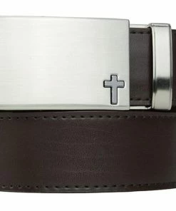 NexBelt Faith Series Classic Cross Nickel Finish With Gunmetal Cross 15 NexBelt Faith Series Classic Cross Nickel Finish With Gunmetal Cross -Outlet TaylorMade Drivers Store Cross Nickel Espresso Front 1800x1800 3f66491e f293 437a 81d6 fc16e554025f