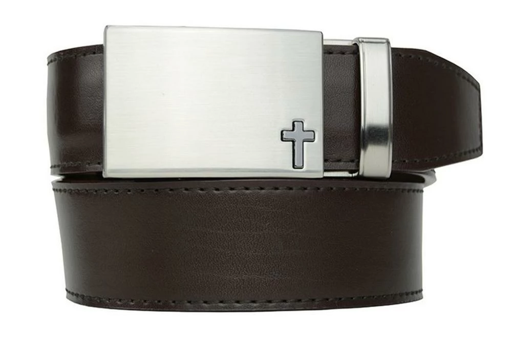NexBelt Faith Series Classic Cross Nickel Finish With Gunmetal Cross 9 NexBelt Faith Series Classic Cross Nickel Finish With Gunmetal Cross - Image 7