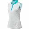 Caddiesshack Golf Store Adidas Womens Dot Print Sleeveless Golf Polo Shirt -Outlet TaylorMade Drivers Store Dot Print Sleeveless Golf Polo Green