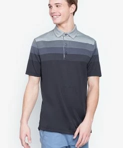Callaway Jack Nicklaus Black Label By Perry Ellis Engineered Jacquard Polo Shirts -Outlet TaylorMade Drivers Store EngineeredJacquardPolo Caviar1