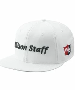 Wilson Staff Golf Flat Brim Tour Caps - Assorted Colors -Outlet TaylorMade Drivers Store Flat Brim White 1