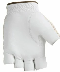 J&M HJ Golf Half Finger Cotton Knit & Leather Gloves -Outlet TaylorMade Drivers Store HJ Golf Half Finger Glove 2