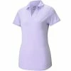 Puma Cloudspun Free Ladies Golf Polo -Outlet TaylorMade Drivers Store LadiesCloudspunPolo LightLavenderHeather
