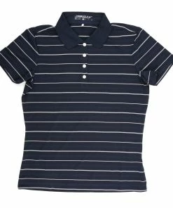 Hireko Nike Ladies Golf Polo Shirts -Outlet TaylorMade Drivers Store Ladies Polo 394665 Navy White Stripe