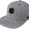 Golf Direct Now Lucky Flat Bill Black Clover Snapback Hat -Outlet TaylorMade Drivers Store Lucky Flat Bill Snapback Lucky Flat