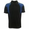 GE Wholesale Reebok PlayDry Color Block Mens Polo Shirt -Outlet TaylorMade Drivers Store Reebok Play Dry Color Block Polo Black Royal Blue