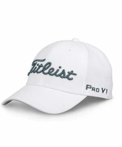 Hireko Titleist Golf Tour Elite Fitted Hat - White/Charcoal