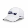 Hireko Titleist Golf Tour Elite Fitted Hat - White/Navy -Outlet TaylorMade Drivers Store TitleistTourEliteFittedCapWhiteNavy