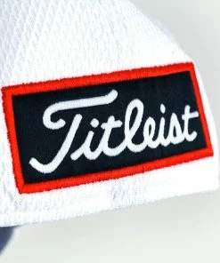 Hireko Titleist Golf Tour Elite Fitted Hat - White/Red -Outlet TaylorMade Drivers Store TitleistTourEliteFittedCapWhiteRed 3