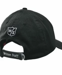 Wilson Staff Relaxed Golf Cap - Assorted Colors -Outlet TaylorMade Drivers Store WGH5900BL WS Tour Relaxed Cap Black Back