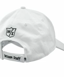 Wilson Staff Relaxed Golf Cap - Assorted Colors -Outlet TaylorMade Drivers Store WGH5900WH WS Tour Relaxed Cap White Back