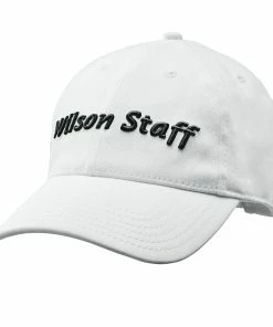Wilson Staff Relaxed Golf Cap - Assorted Colors -Outlet TaylorMade Drivers Store WGH5900WH WS Tour Relaxed Cap White Front 1