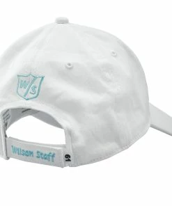 Wilson Staff Relaxed Ladies Golf Cap -Outlet TaylorMade Drivers Store WGH591000MIX WS Tour Relaxed Cap Womens WhiteTeal Back