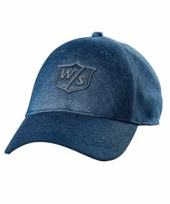Wilson Staff One Touch Golf Hats -Outlet TaylorMade Drivers Store WGH5940BU WS One Touch Denim Blue Front