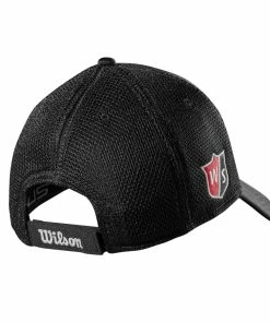 Wilson Staff Tour Mesh Golf Hats -Outlet TaylorMade Drivers Store WGH6100BL 1 WS Wilson Tour Mesh Black Back.png.cq5dam.web .1200.1200