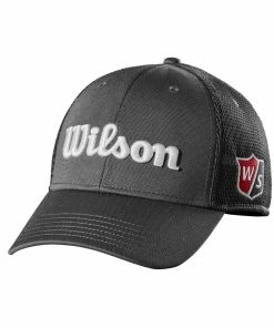 Wilson Staff Tour Mesh Golf Hats -Outlet TaylorMade Drivers Store WGH6100GY 0 WS Wilson Tour Mesh Grey Front.png.cq5dam.web .1200.1200