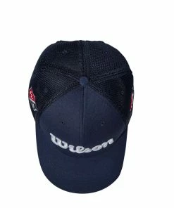 Wilson Staff Tour Mesh Golf Hats -Outlet TaylorMade Drivers Store WGH6100NA 3 WS Wilson Tour Mesh Navy Top.png.cq5dam.web .1200.1200