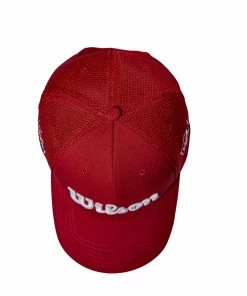 Wilson Staff Tour Mesh Golf Hats -Outlet TaylorMade Drivers Store WGH6100RD 3 WS Wilson Tour Mesh Red Top.png.cq5dam.web .1200.1200
