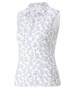 PUMA Golf Girl's MATTR Micro Florals SL Golf Polo