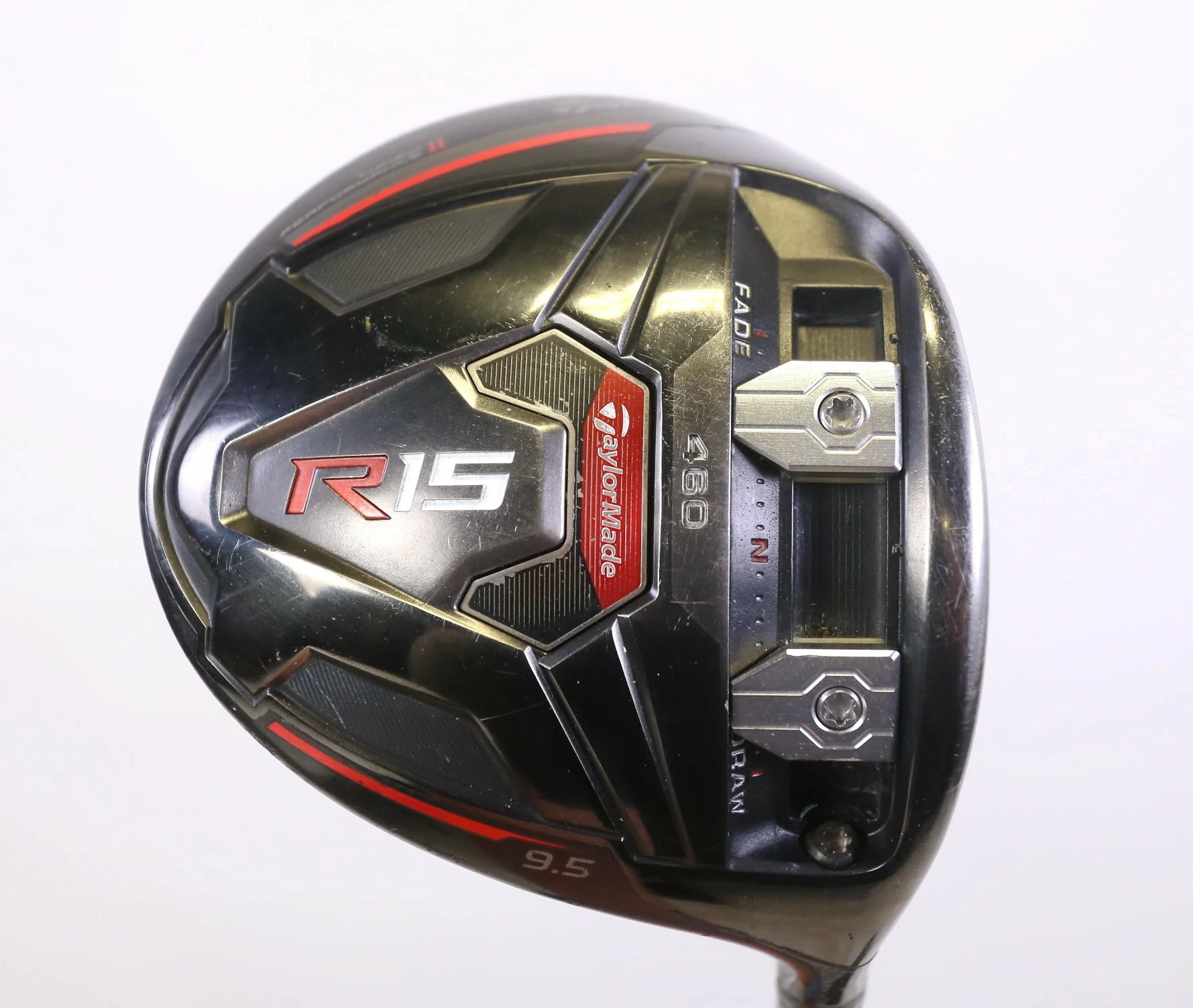 TaylorMade R15 Black Driver - Right-Handed - 9.5 Degrees - Stiff Flex 3 TaylorMade R15 Black Driver - Right-Handed - 9.5 Degrees - Stiff Flex