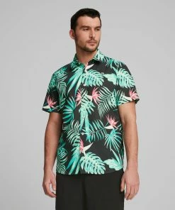 PUMA Golf PUMA X PTC Paradise Button Down Golf Shirt -Outlet TaylorMade Drivers Store cedx8bvcwupftpzgtqlm