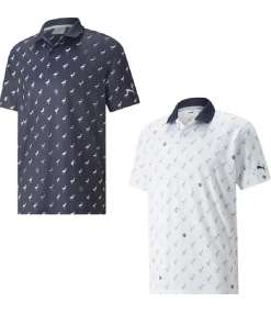 Cobra Golf Puma Men's Mattr Egrets Golf Polo