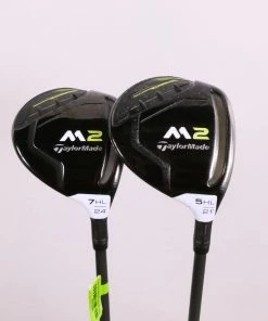 TaylorMade M2 2017 5, 7 Wood Set RH Matrix White Tie Graphite Shaft Ladies Flex