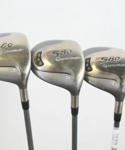 TaylorMade R580 3, 5, 7 Wood Set RH Graphite Shafts Ladies Flex