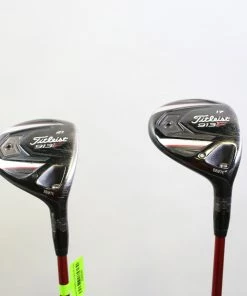 Titleist 913F 17*, 21* Wood Set RH Mitsubishi Bassara Graphite Shafts Seniors