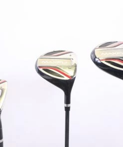 MaxFli Black Max 3W, 5W, 3H Wood Set RH MaxFli Graphite Shafts Regular Flex