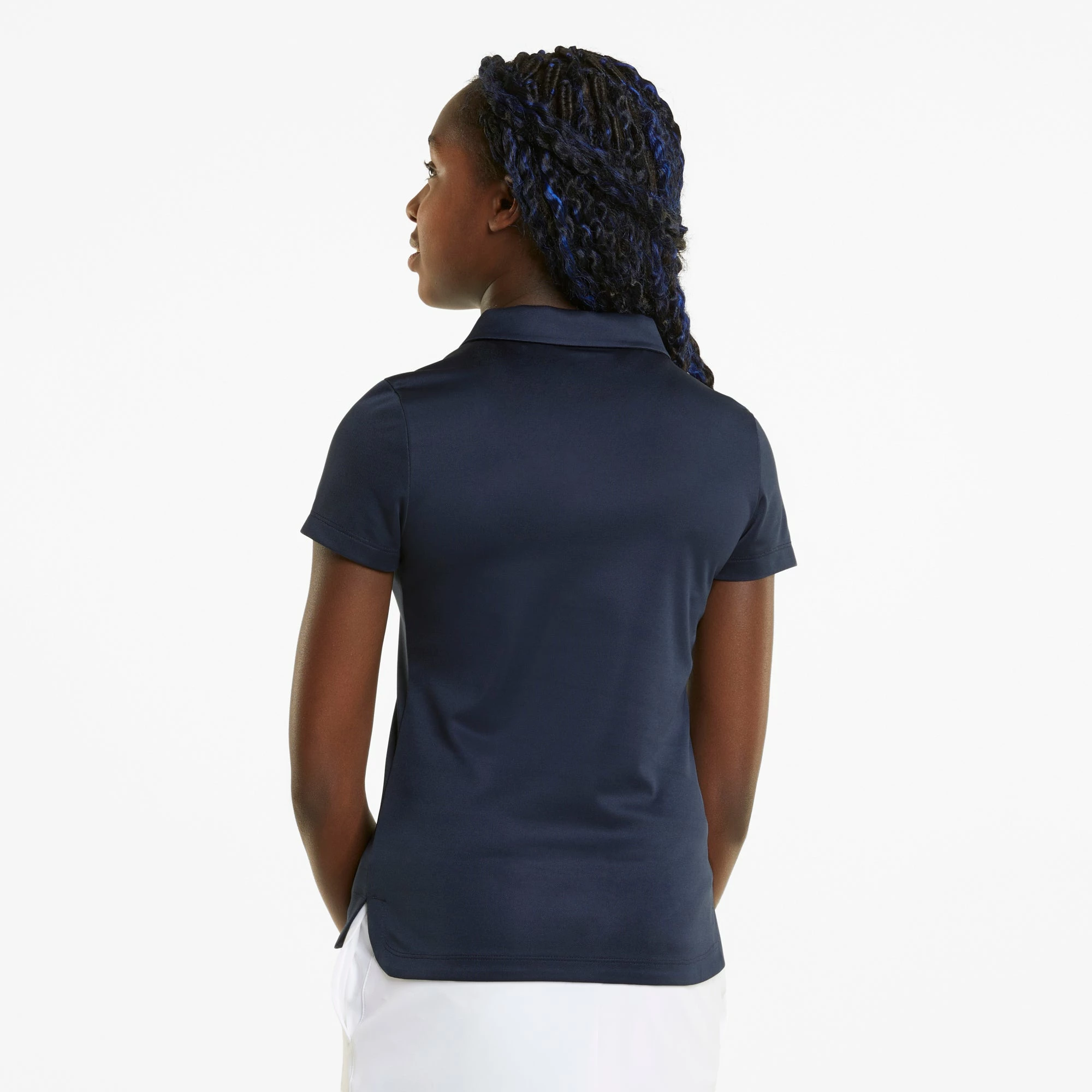 PUMA Golf Girl's Junior Essential Golf Polo 5 PUMA Golf Girl's Junior Essential Golf Polo - Image 3