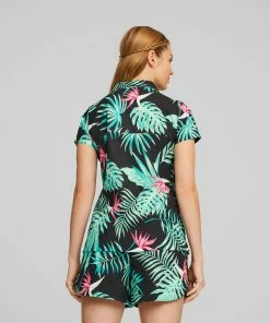 PUMA Golf Women's PUMA X PTC Paradise Camp Golf Shirt -Outlet TaylorMade Drivers Store lrurhhbqxgexuopohevy