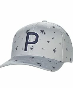 Cobra Golf Puma Palms Pattern Snapback Golf Cap -Outlet TaylorMade Drivers Store palms gray