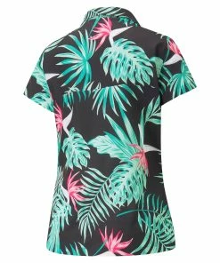 PUMA Golf Women's PUMA X PTC Paradise Camp Golf Shirt -Outlet TaylorMade Drivers Store q00w8agxwp2gcglw16c1