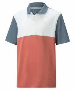 PUMA Golf Boy's CLOUDSPUN Colorblock Golf Polo -Outlet TaylorMade Drivers Store soohocx9mern9pi60fhk