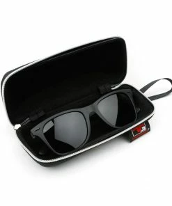 Hireko Tour Gear Polarized Sunglasses - Matte Black -Outlet TaylorMade Drivers Store tg120552 polarized sunglasses case open 2