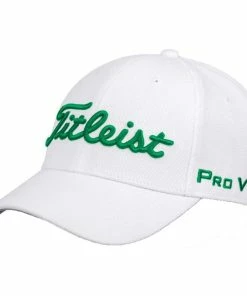 Hireko Titleist Golf Tour Elite Fitted Hat - White/Kelly Green
