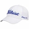 Hireko Titleist Golf Tour Elite Fitted Hat - White/Royal -Outlet TaylorMade Drivers Store titleist tourelite white royal 2