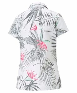 PUMA Golf Women's PUMA X PTC Paradise Camp Golf Shirt -Outlet TaylorMade Drivers Store tovtfj9vdeuq9fqyi5al